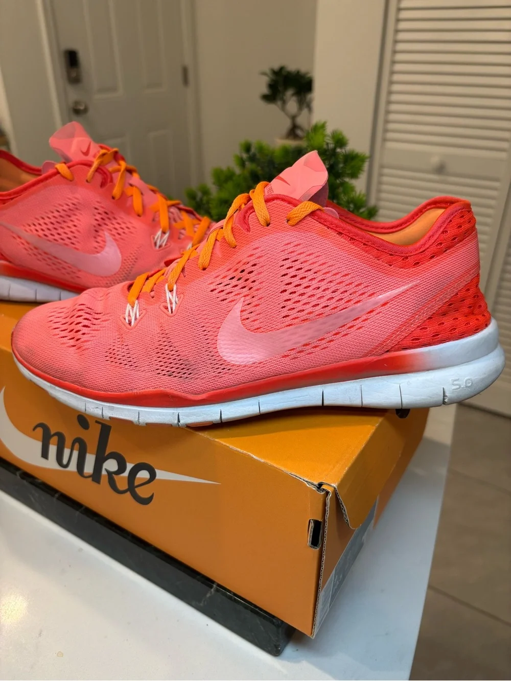 Nike Free Run Trail Coral Pink Women’s running shoes size 9.5